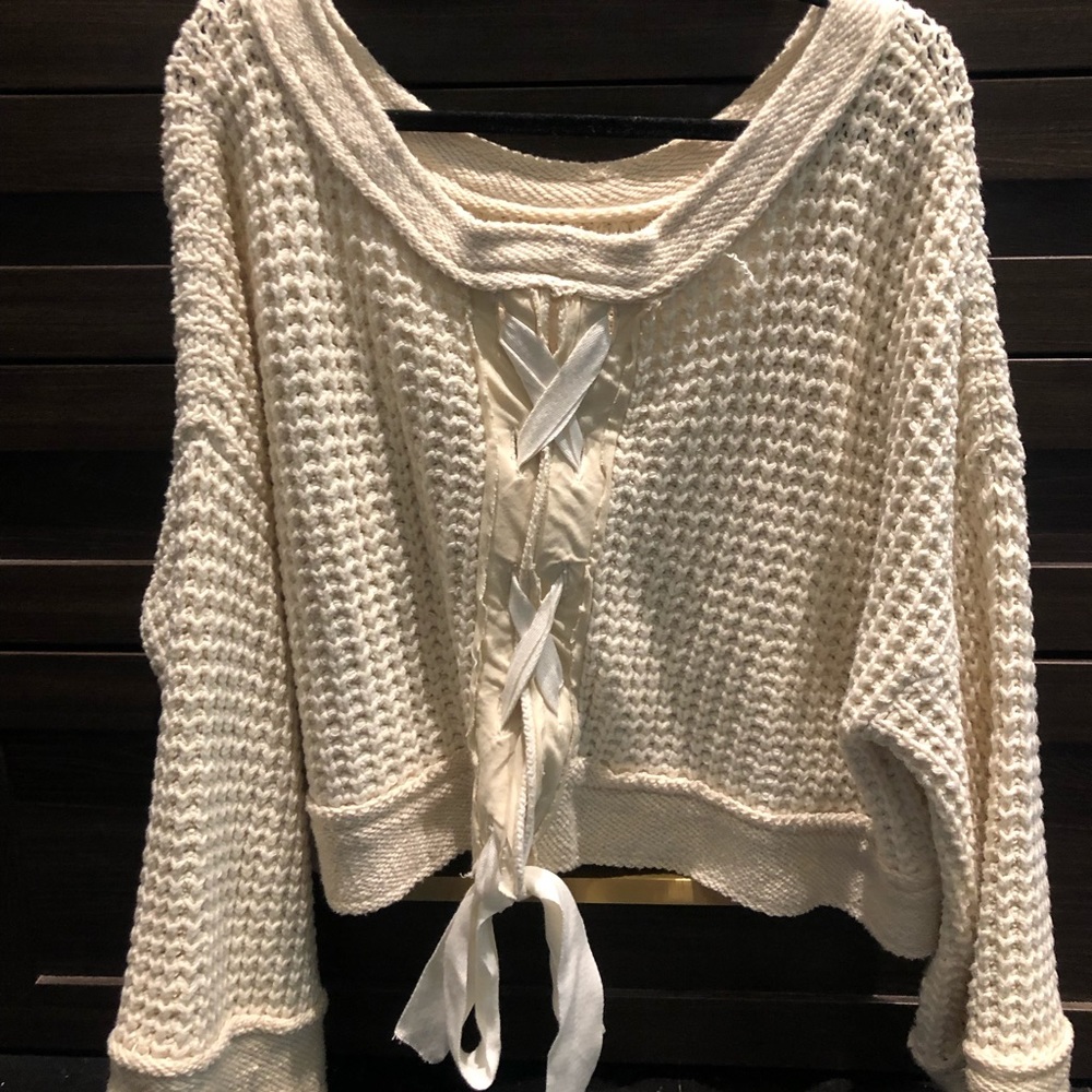 Free People Cropped Sweater